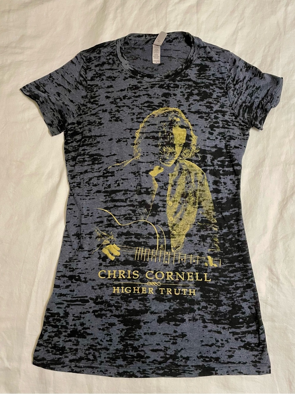 Official Chris Cornell - Higher Truth Concert T- Navy Blue with Graphic-Size S